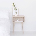 Mdf Bedside Table Beige - 60x45x35 cm