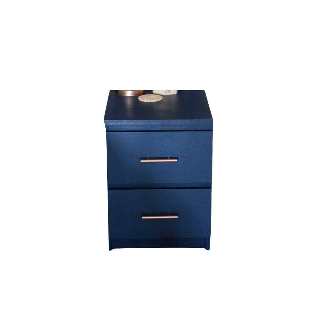 Mdf Bedside Table Blue - 50x40x40 cm