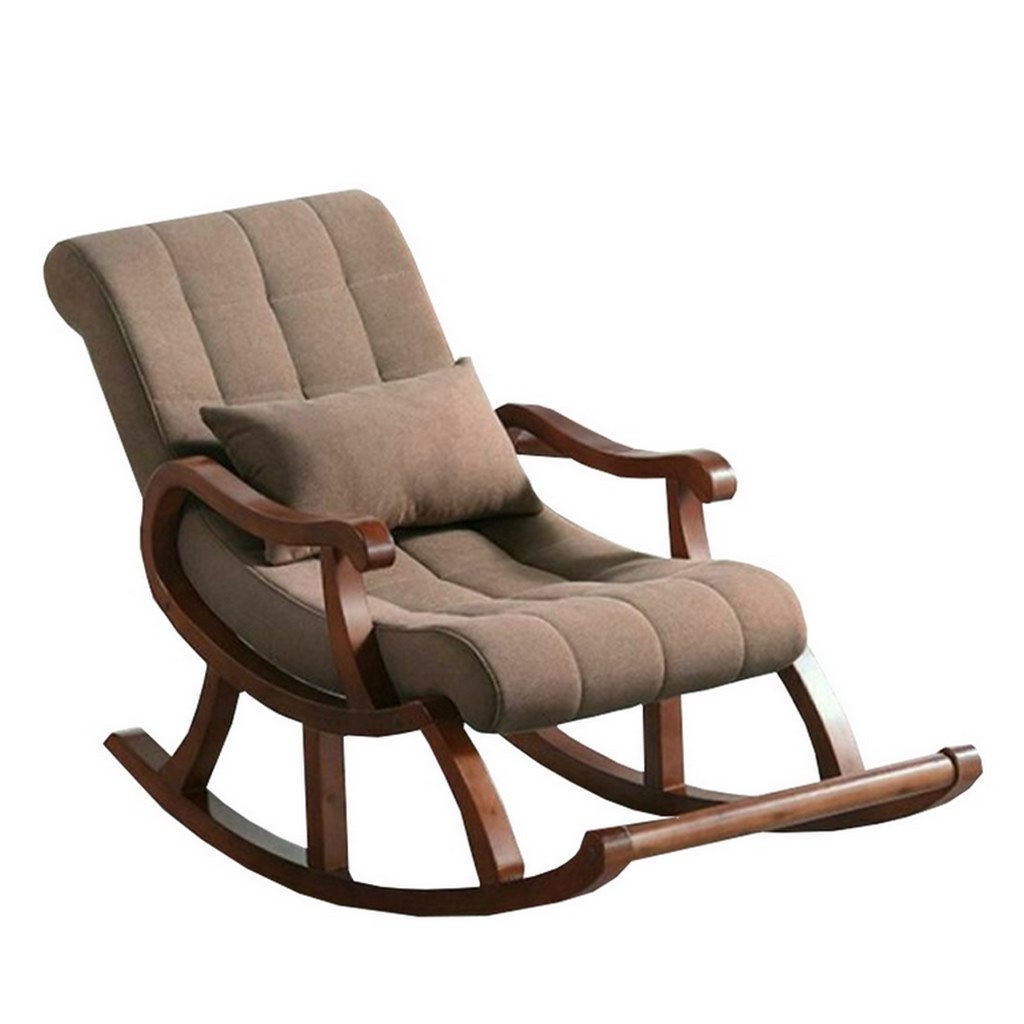 Red beech wood Rocking Chair - Brown