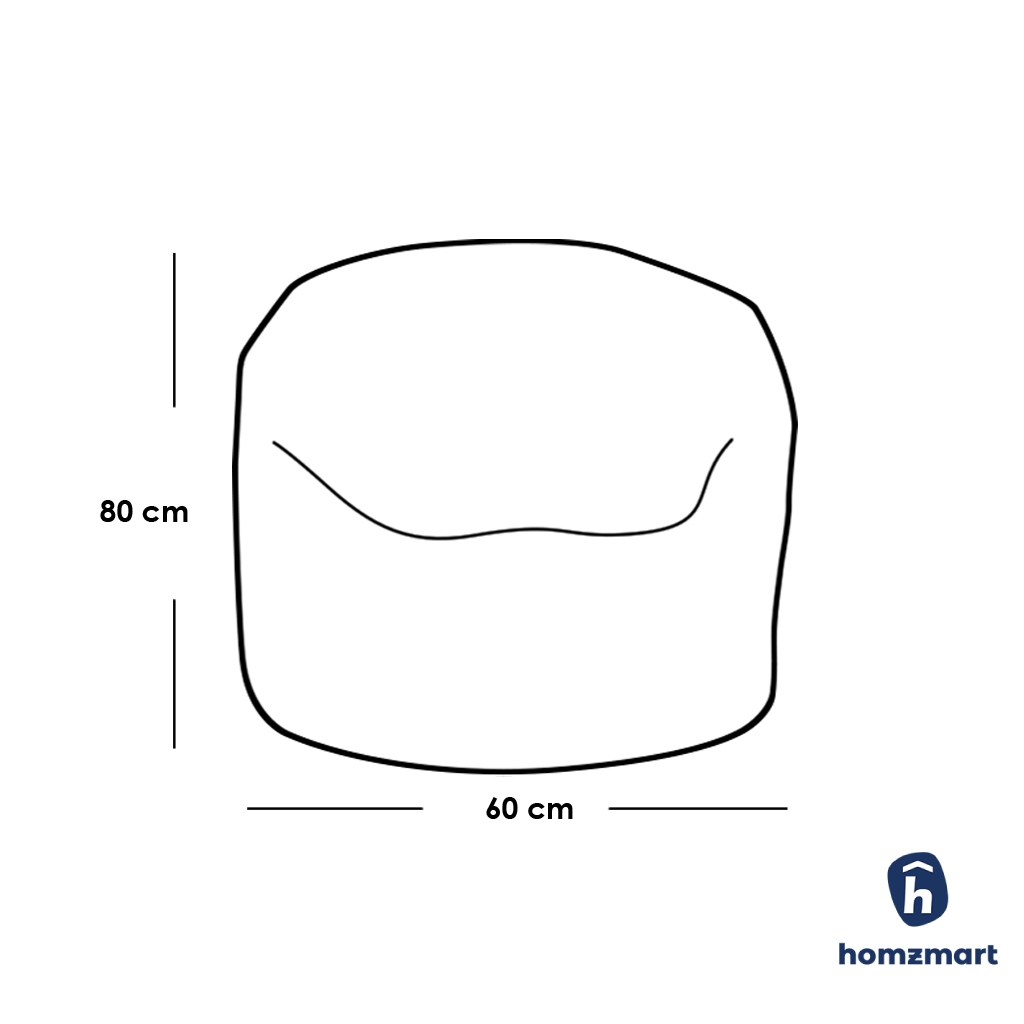 PVC Waterproof and Foam Beanbag - Grey