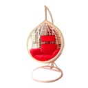 Plastic Rattan Single Hanging Chair - Beige