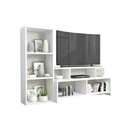 Poly Lackand MDF White Tv Set - 170 × 30 × 180 cm