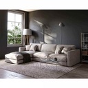 Beech Wood L-Shape Sofa - Beige