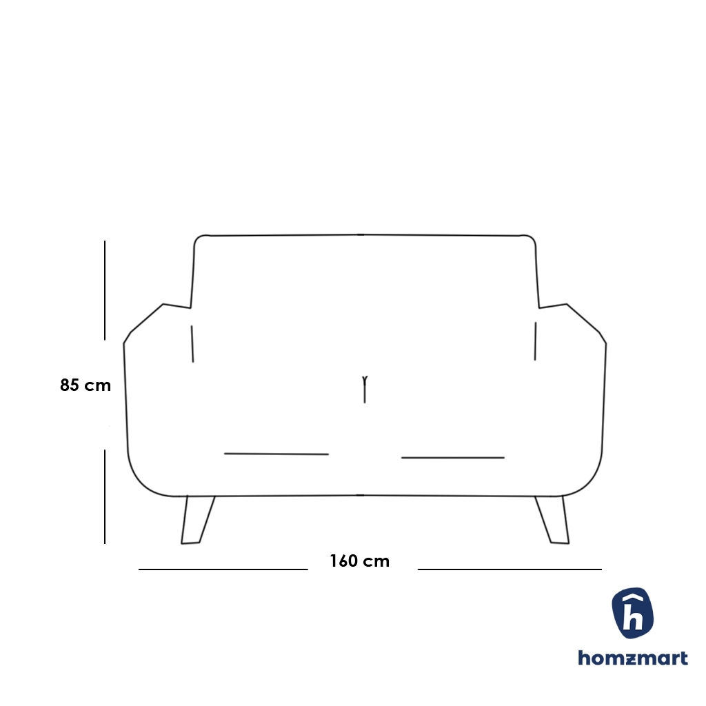 Beech Wood and Hummer Modern Living Room 2 pieces