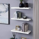 Spanish MDF Bathroom Mirror White - 70 × 18 × 120 cm + 3 Free Shelves