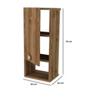 Spanish MDF Bathroom Storage Unit Brown - 70 × 22 × 30 cm