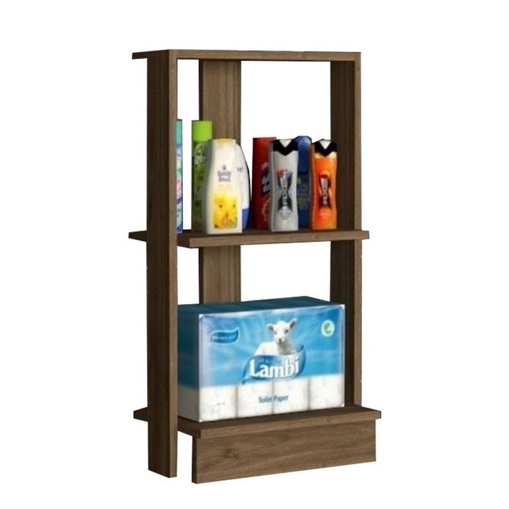 Spanish MDF Bathroom Storage Unit Brown - 90 × 30 × 45 cm