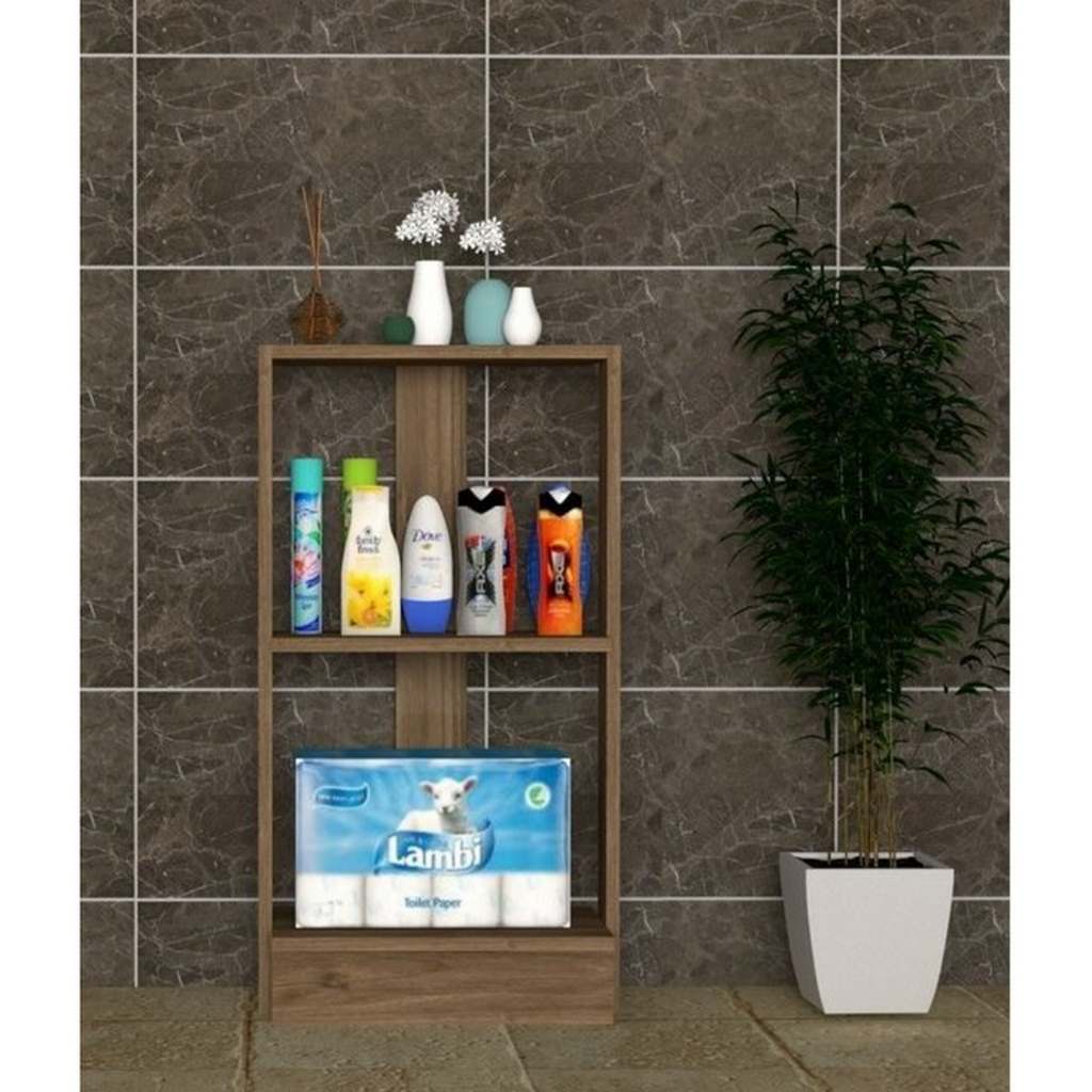 Spanish MDF Bathroom Storage Unit Brown - 90 × 30 × 45 cm