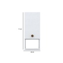 Spanish MDF Bathroom Storage Unit White - 71 × 22 × 30 cm