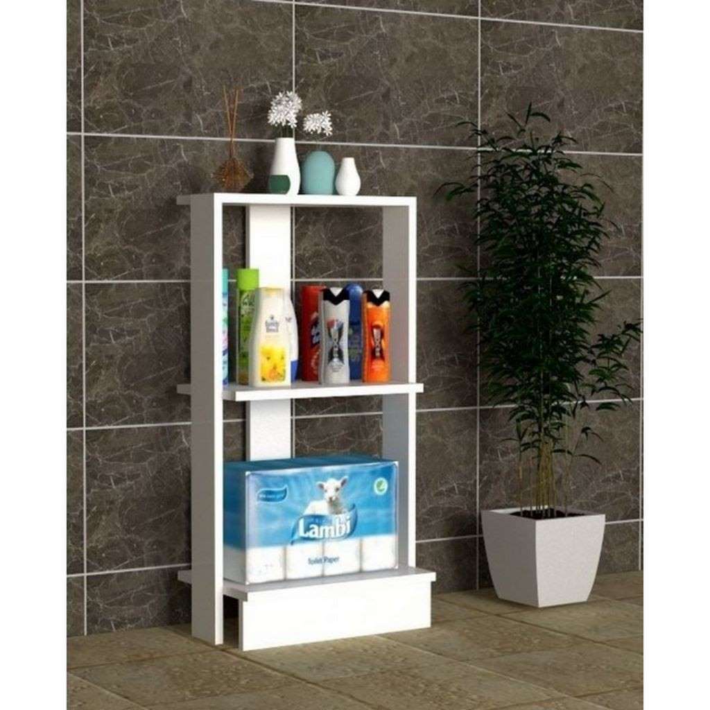 Spanish MDF Bathroom Storage Unit White - 90 × 30 × 45 cm