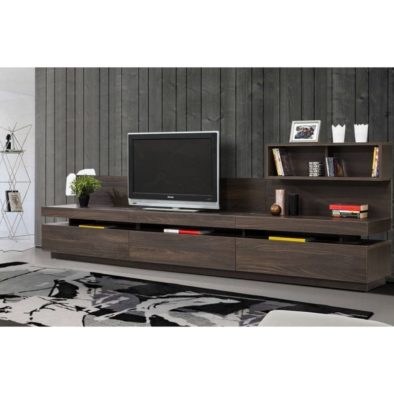 Spanish MDF Brown Tv Unit - 270 × 46 × 100 cm