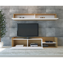 Spanish MDF Brown and White Tv Set 2 pieces - 180 × 35 × 40 cm