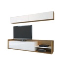 Spanish MDF Brown and White Tv Set 2 pieces - 180 × 35 × 40 cm