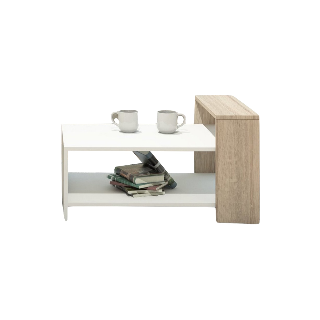 Spanish MDF Coffee Table White - 50x60x90 cm