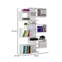 Spanish MDF Display Unit White - 161x21x75 cm