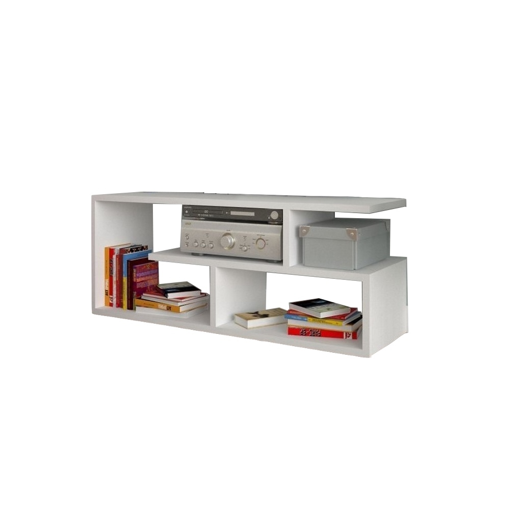 Spanish MDF White Tv Unit - 100×30×40 cm