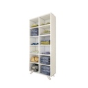 Spanish MDF and PVC Storage Unit White - 173 × 35 × 60 cm