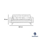 Beech Wood and Velvet Fabric Sofa Bed