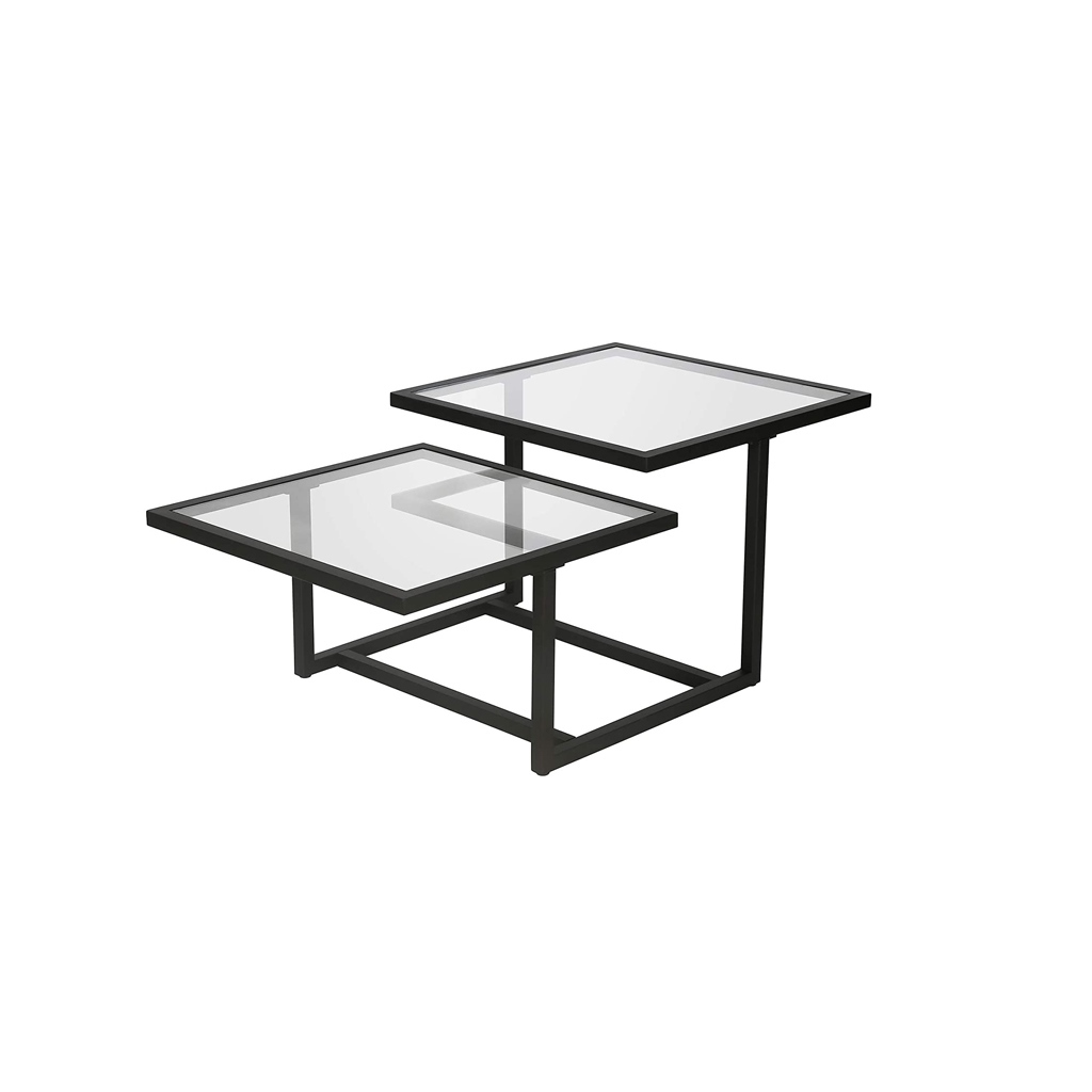 Steel Coffee Table Black - 50x50x45 cm