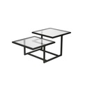 Steel Coffee Table Black - 50x50x45 cm