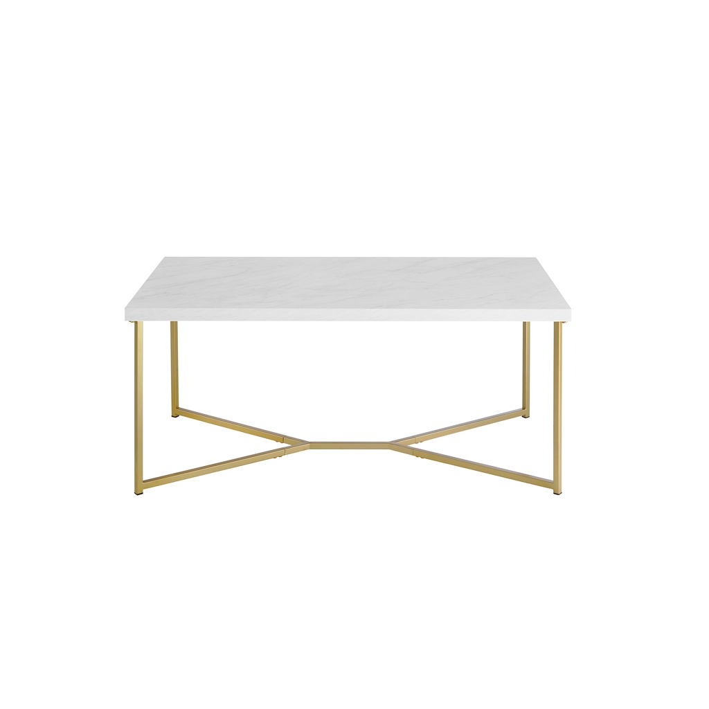 Steel Coffee Table Gold - 120x45x69 cm