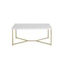 Steel Coffee Table Gold - 120x45x69 cm