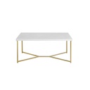 Steel Coffee Table Gold - 120x45x69 cm