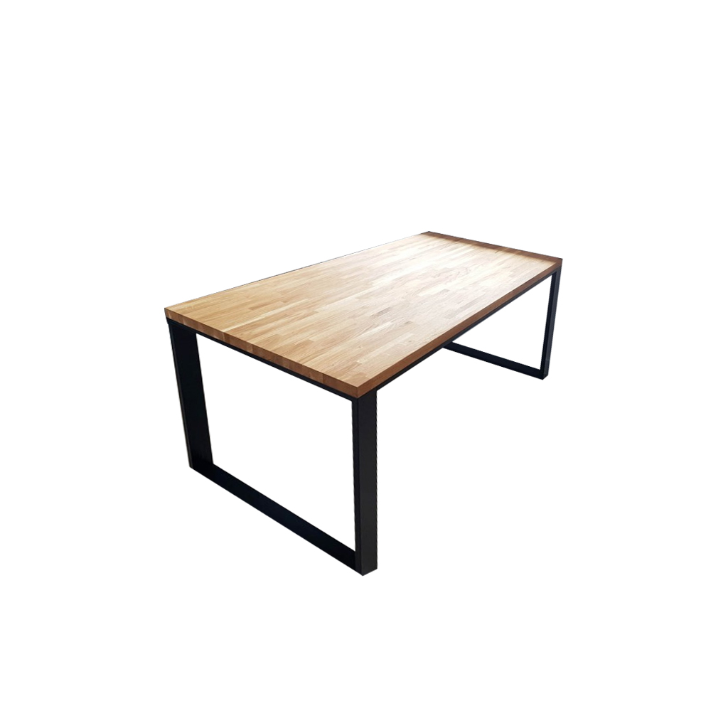 Steel Desk Black and Beige - 60×75×120 cm