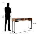 Steel Desk Brown - 40×80×120 cm