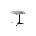 Steel Side Table Black - 50x50 cm