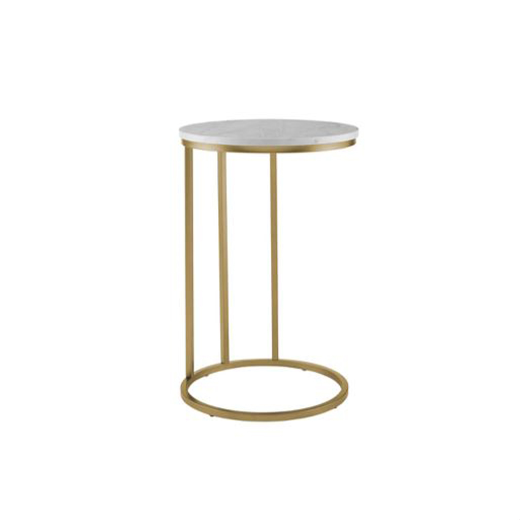 Steel Side Table Gold - 50x55 cm