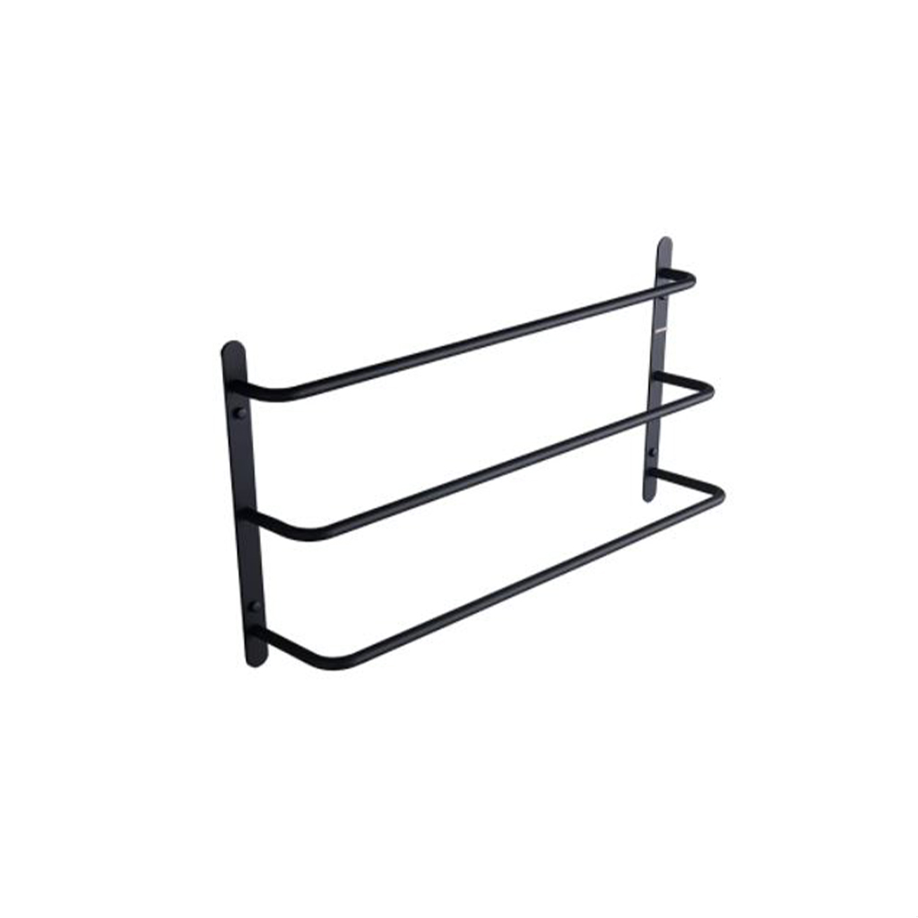 Steel Towel Rails Black - 50 × 35 cm