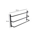 Steel Towel Rails Black - 50 × 35 cm