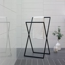 Steel Towel Rails Black - 50 × 90 cm