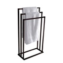 Steel Towel Rails Black - 80 × 60 × 40 cm