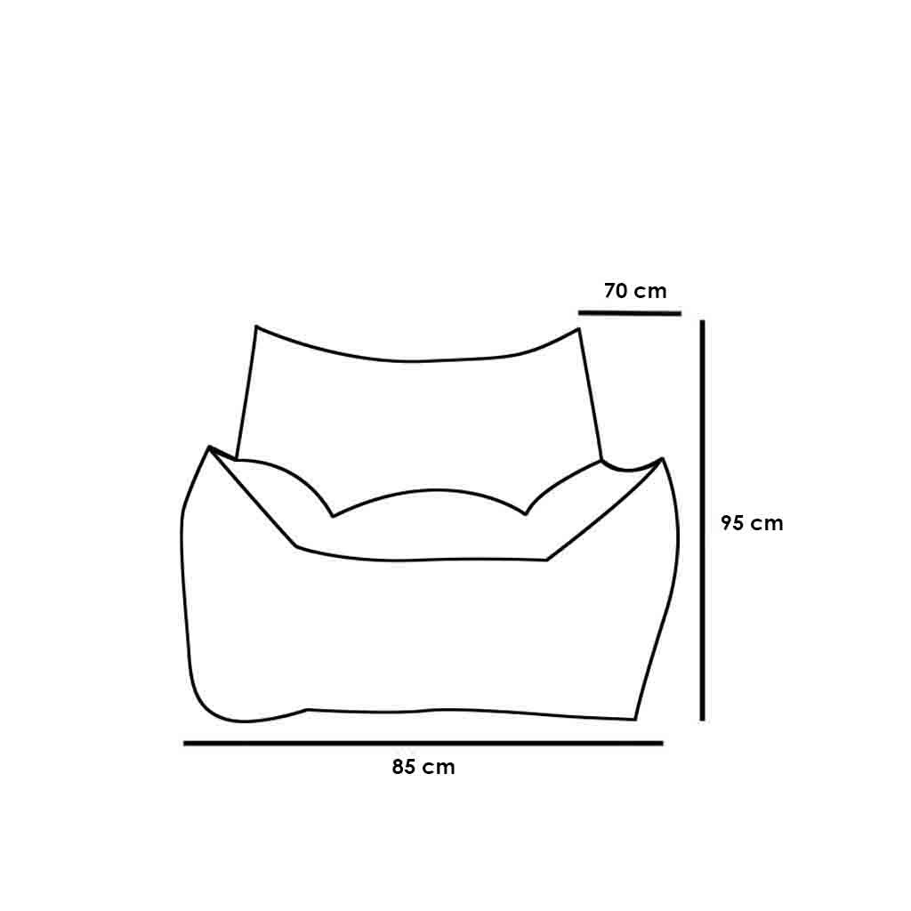 Turkish Sabia Beanbags set 2 Pieces - Multi color