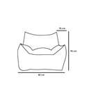 Turkish Sabia Beanbags set 2 Pieces - Multi color