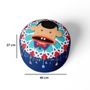 Turkish Sabia Pouf Multi Color