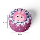 Turkish Sabia Pouf Pink