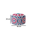 Turkish Sabia Pouf Red