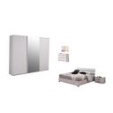 Italian MDF Wood Bedroom 5 Pieces - White