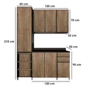 UV Full Kitchen Beige - 120 × 70 × 35 cm