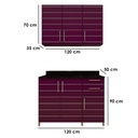 UV Full Kitchen Purple - 120 × 70 × 35 cm