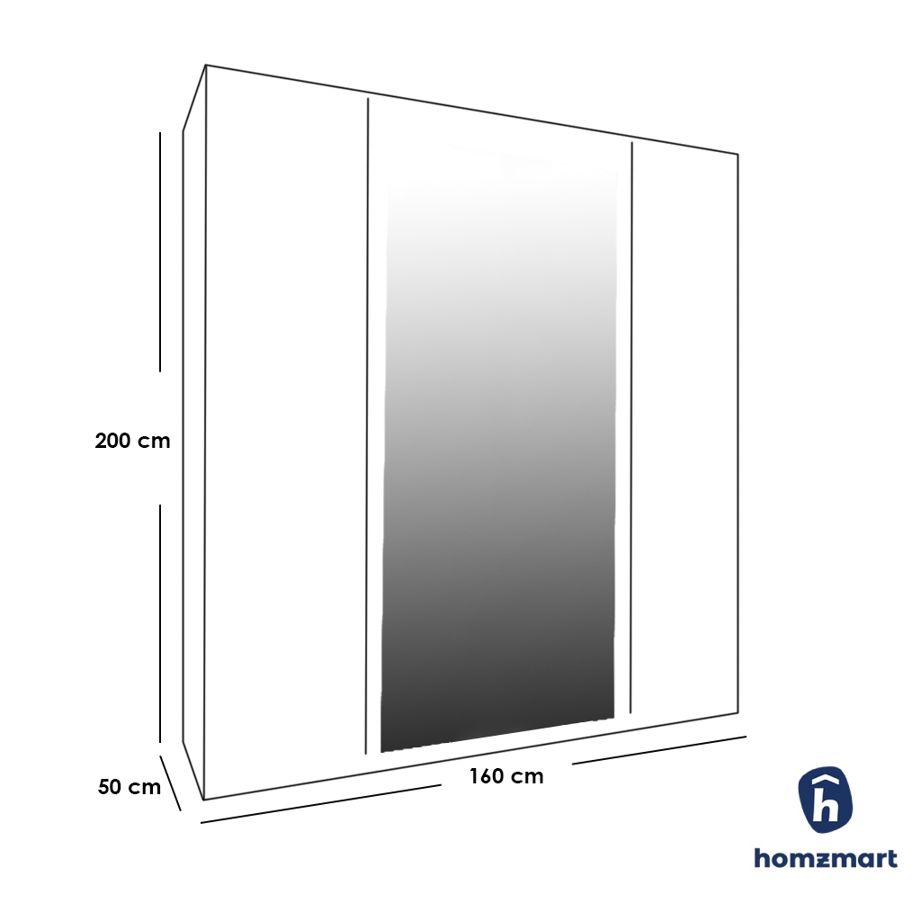 MDF Wood Bedroom 5 pisces - Grey