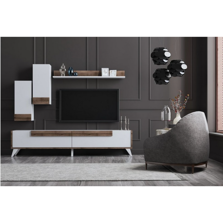 spanish MDF Brown Tv Set - 40 × 30 × 180 cm