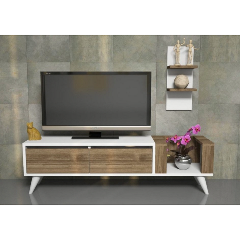 spanish MDF Brown Tv Unit - 39 × 30 × 130 cm