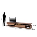 spanish MDF Brown Tv Unit - 42 × 45 × 210 cm