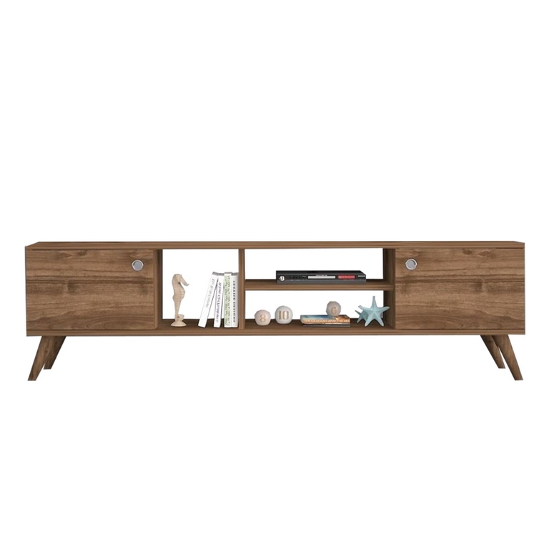 spanish MDF Brown Tv Unit - 45 × 30 × 160 cm