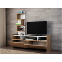 spanish MDF Tv Set White and Beige - 120 × 33 × 125 cm