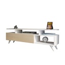 spanish MDF Tv Unit White and Beige - 47 × 31 × 120 cm